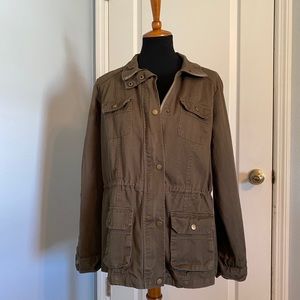 Green Army Jacket - Size Large